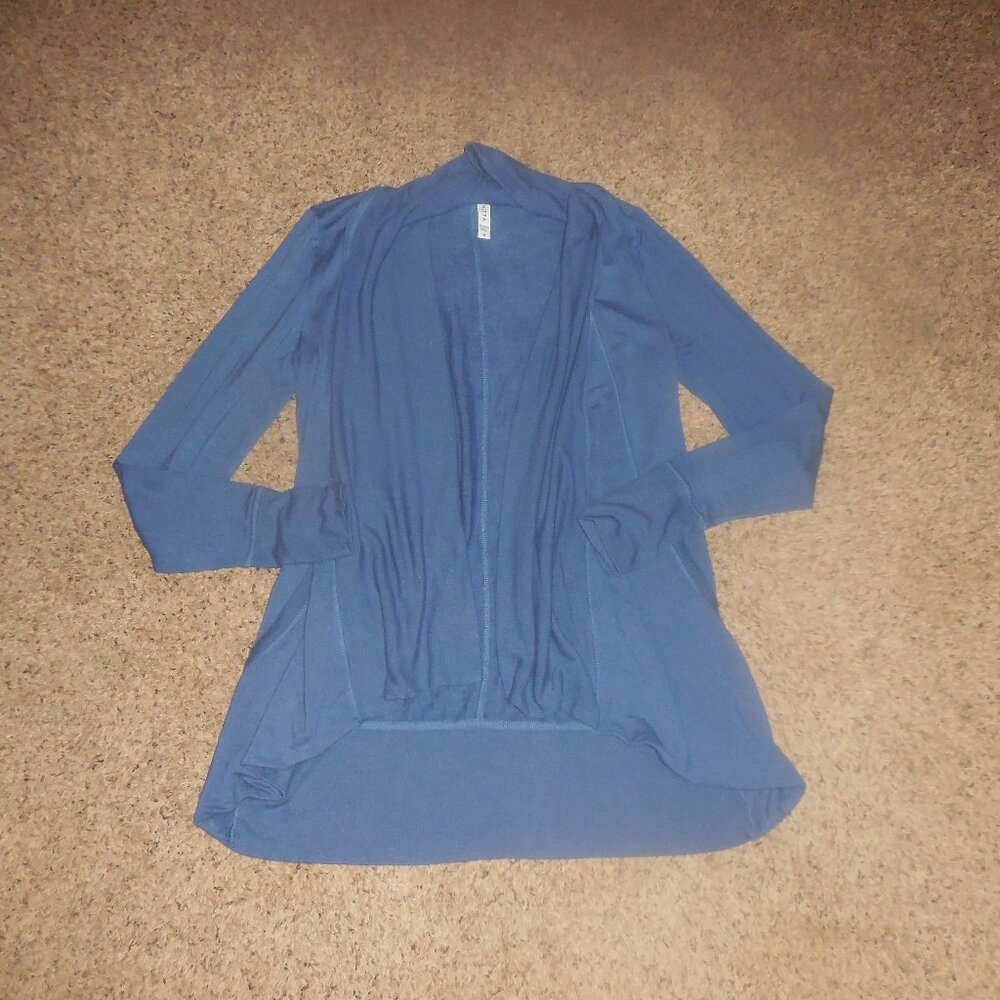 Athleta Pranayama Wrap Cardigan Blue M